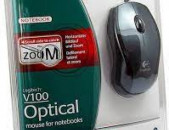 ORIGINAL Logitech V100 3-Button USB Optical Mouse նոր
