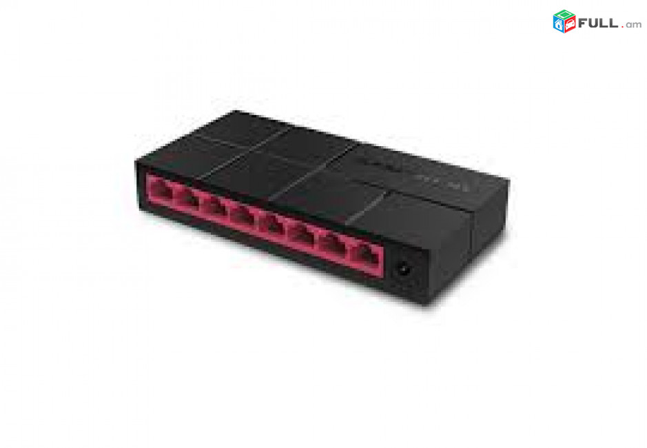 Switch 8 port Gigabit 10/100/1000 Mercusys MS108G ՆՈՐ 8 портовый гигабитный коммутатор Նոր Ереван Кентрон