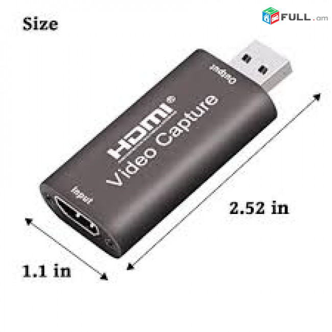 Video Capture Card HDMI to USB 2.0 4K input hd video capture live streaming նոր