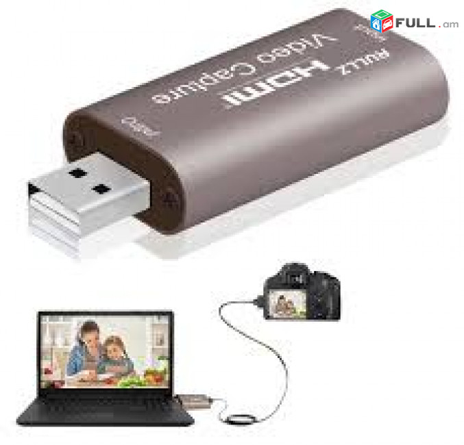 Video Capture Card HDMI to USB 2.0 4K input hd video capture live streaming նոր