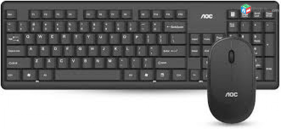 Wireless keyboard mouse combo AOC KM200 black նոր