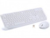 Whireless White keyboard mouse combo AOC KM200 Նոր