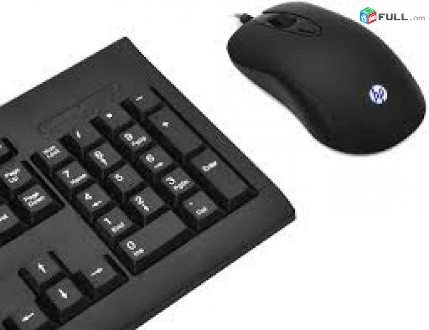 USB Gaming Keyboard and Mouse HP KM100 Water-Proof Keyboard And 1600DPI Mouse NEW