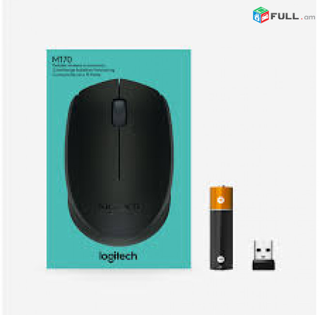 Original Wireless Computer Mouse Logitech M170 USB 1600DPI նոր