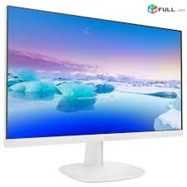 27" Սպիտակ Գեղեցիկ մոնիտոր FHD IPS Monitor Philips 271V8W/89 HDMI, VGA, , 75HZ Նոր, երաշխիք