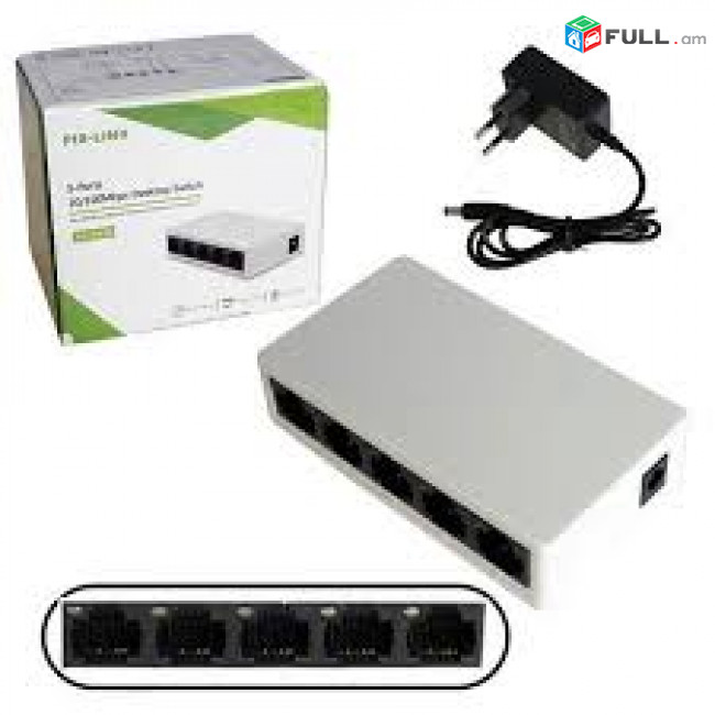 5 port switch PIX-LINK LV-SW05 10/100 Mbps Նոր