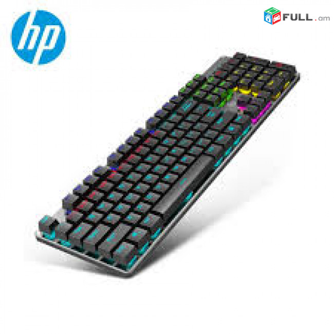 Gaming Keyboard Mechanical HP GK100F 9 anti-ghosting, Cool Exterior 7-color Backlit NEW