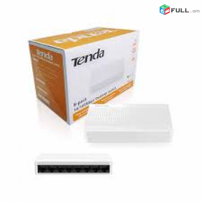 Switch 8 port 10/100/ TENDA S108 ՆՈՐ 8 портовый коммутатор Նոր