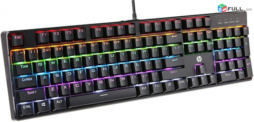 Mechanical Gaming Keyboard HP GK320 Wired Full Size RGB Backlight Նոր