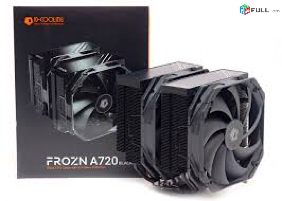 300W Processor cooler ID COOLING FROZN 720Black 2 * 140mm FAN, 7 heatpipes cooler amd cooler intel