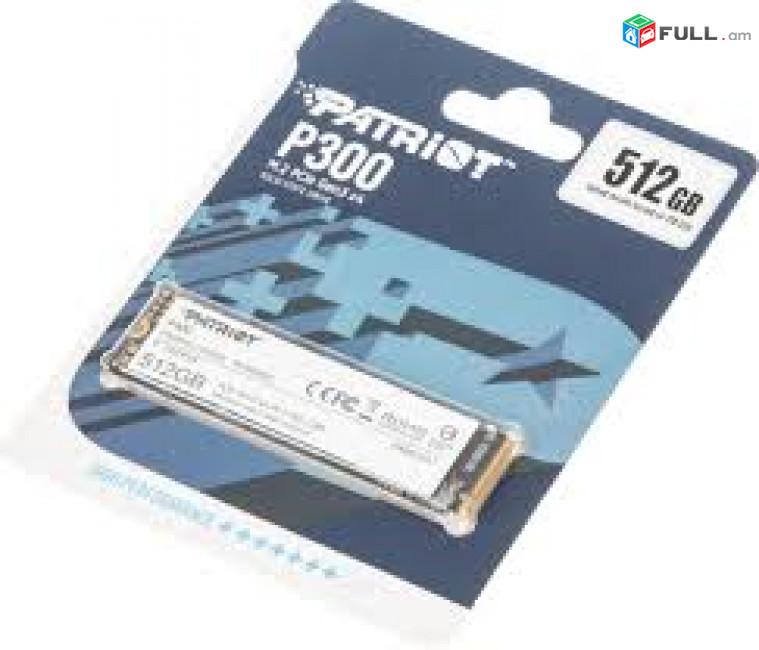 M.2 SSD 512GB Patriot P300 1700MB/s Read, 1200MB/s write Նոր, երաշխիքով