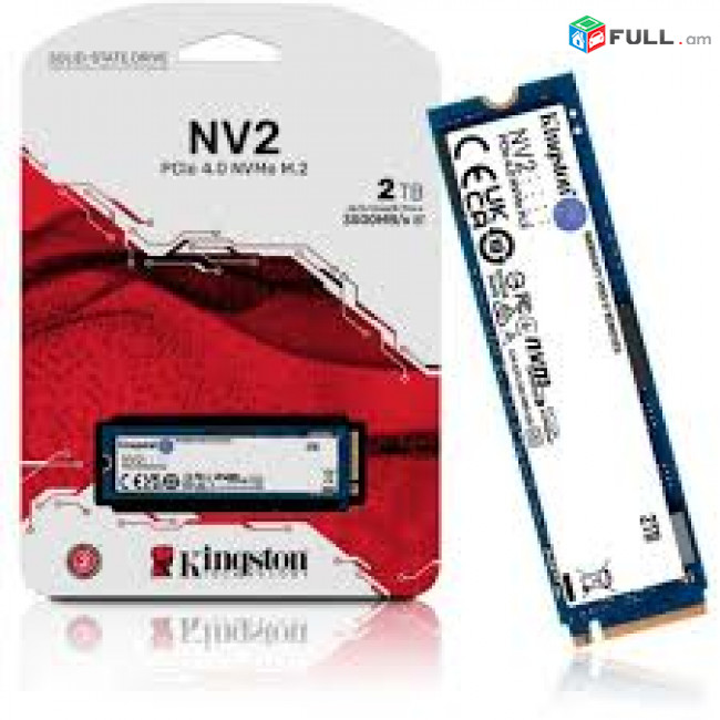 NVME M.2 SSD 2tb Kingston NV2 3500MB/s Read, 2800MB/s write Նոր, երաշխիքով