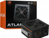 Cougar Atlas Շատ բարձր որակ Power supply 750w 80 + Bronze 4 * 8 Pin VGA, 8 * SATA, , 2 * 8PIN CPU.3 molex