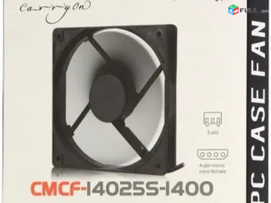 COOLER FOR CASE 14 cm FAn 140mm Crown CMCF-14025S-1400 140mm 3 Pin + molex ՆՈՐ