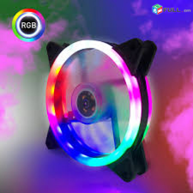 Cooler 120 mm fan 3 pin + Molex RGB 12cm FAN new