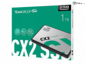 SSD 1TB TEAMGroup CX2 540MB/s Read, 490MB/s write Նոր, երաշխիքով