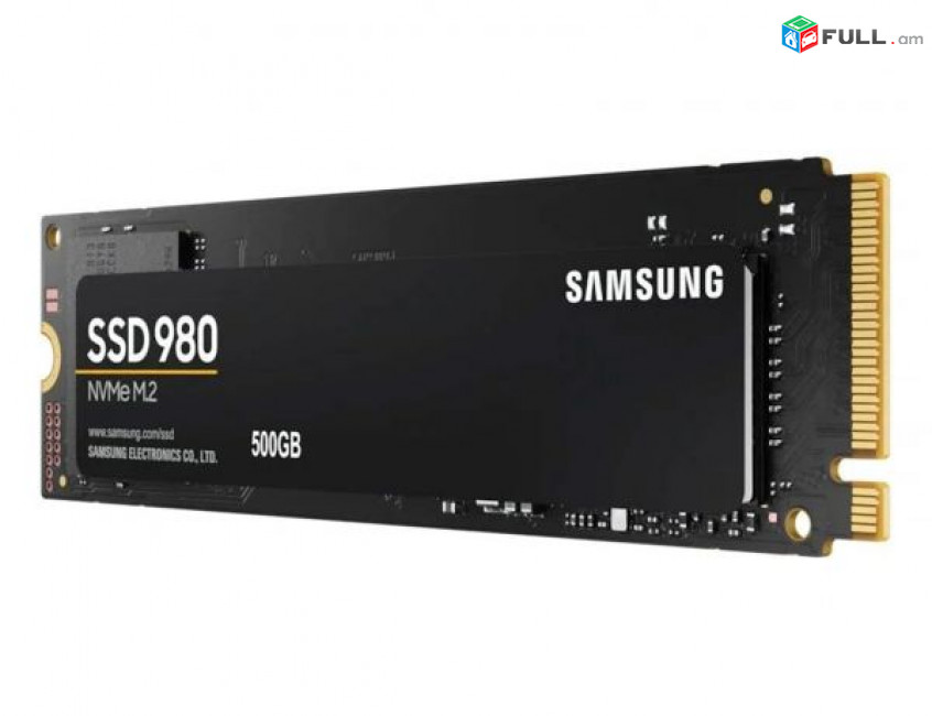 M.2 NVME SSD 500GB Samsung 980 3100MB/s Read, 2600MB/s write Նոր, երաշխիքով