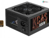 Շատ բարձր որակ Power supply 800w 80 + BRONZE AEROCOOL KCAS PLUS 4 * 8 Pin VGA, 7 * SATA, 1 * 8PIN CPU Նոր
