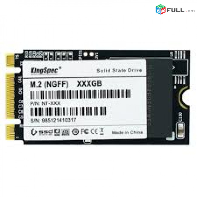 256GB SATA ssd m2 2242 NGFF KINGSPEC NT-256 Նոր, երաշխիք