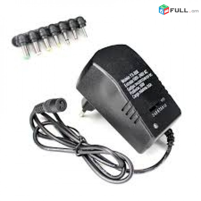Блок питания универсальный AC 3V/4.5V/6V/7.5V/9V/1 2V/3.5A/7 plugues Նոր