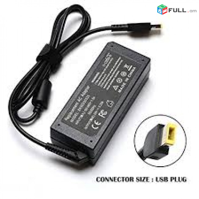 65w LENOVO Laptop Charger LENOVO 20V/3.25A USB type նոր