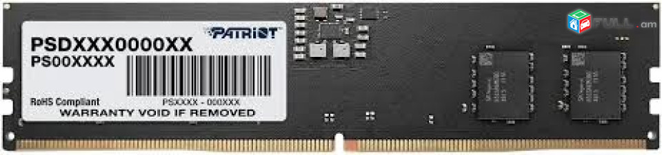 Memory 32GB PATRIOT 32gb DDR5 5600Hz Նոր, երաշխիքով