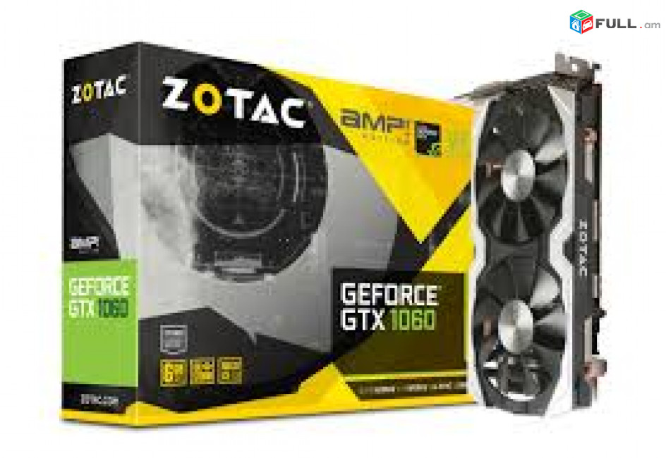 Video Card GEFORCE gtx1060 6gb 192 bit ZOTAC 2 COOLER