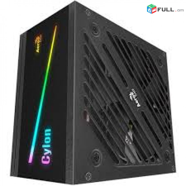 Շատ բարձր որակ Power supply 600w 80 + Aerocool CYLON 2 * 8 Pin VGA, 5 * SATA, 8PIN CPU Նոր