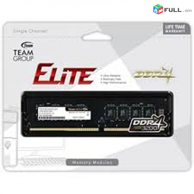 16gbDdr4 3200mhz Memory teamgroup Elite նոր, երաշխիքով