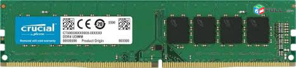 RAM 8gb Ddr4 2133 Mhz Crucial Memory նոր, երաշխիքով