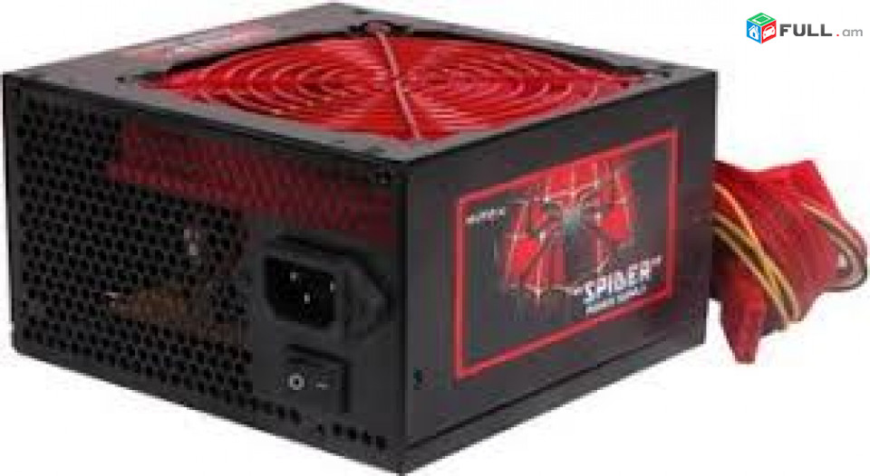Շատ բարձր որակ Power supply 500w SpiderPlus 1 * 8 Pin VGA, 2 * SATA, , 1 * 4PIN CPU Նոր