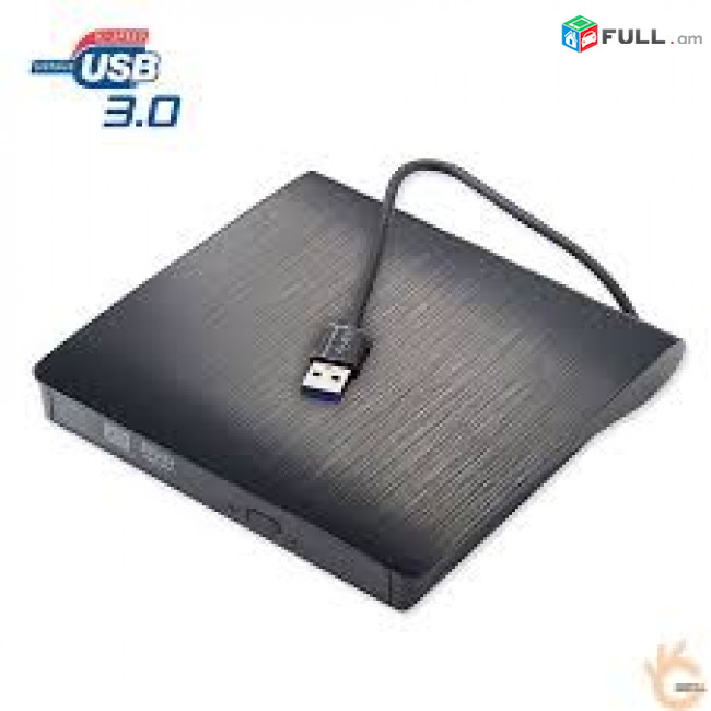External DVD-RW POP-Up Mobile USB MAC Windows Compatible USB + TYPE-C ADAPTER Նոր, երաշխիքով