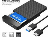 USB3 External Case + HDD 500GB Seagate Նոր, երաշխիքով