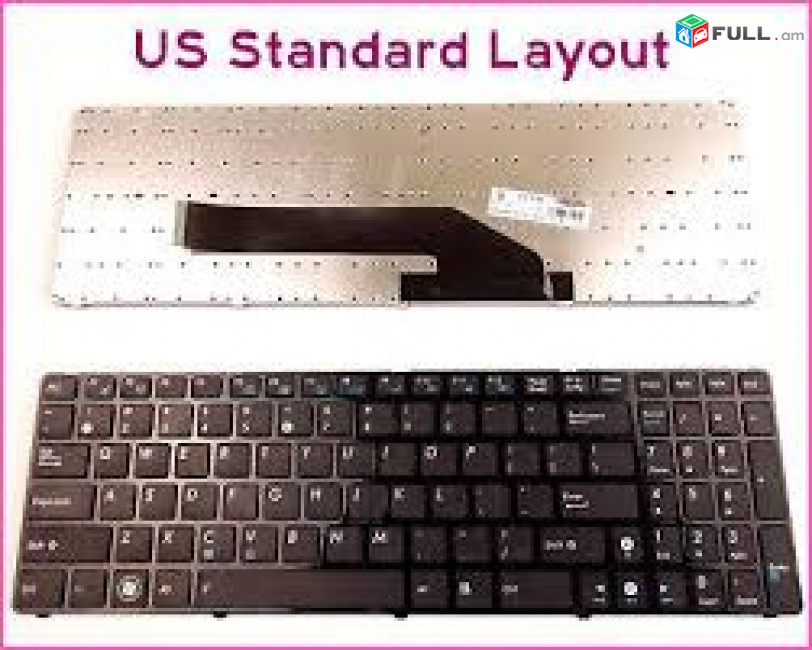 ASUS notebook keyboard K50, K60, K70 V111462CS2 նոր
