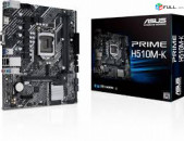 1200 Socket Материнская плата ASUS PRIME H510M-K for 10-11th Generation processor Նոր, երաշխիքով