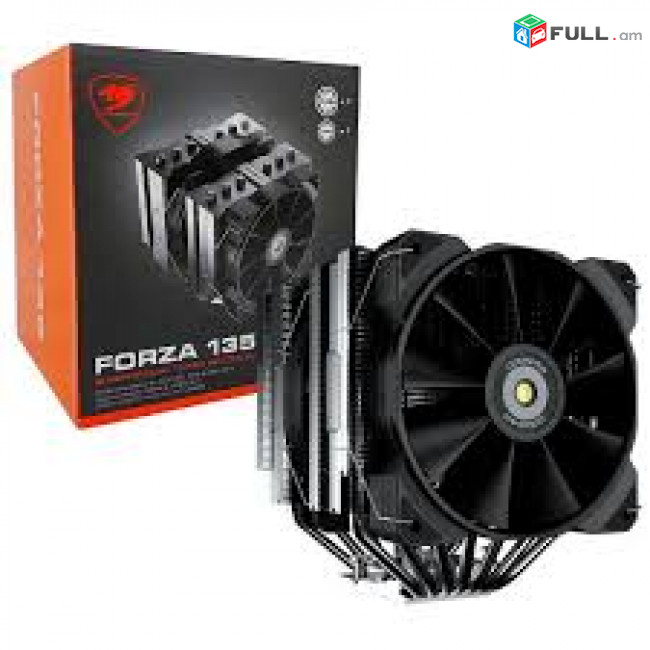 250W Кулер для процессора COUGAR FORZA 135 1 * 120mm, 1 * 140mm FAN processor COOLER universal ՆՈՐ
