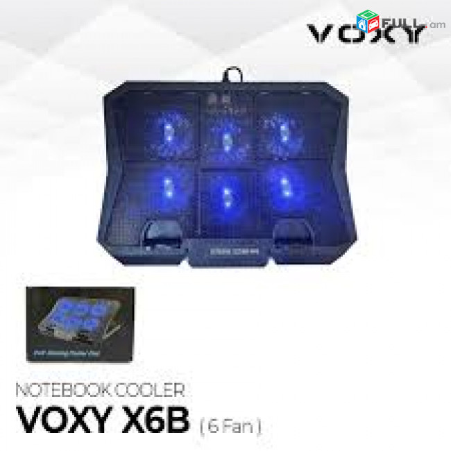 X6B Laptop USB Cooling Pad Adjustable 6 Fans ՆՈՐ Охлаждающая подставка для ноутбука