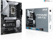Motherboard 1700 Socket Материнская плата ASUS PRIME Z690-P D4 for 12-th 13th Gen processor Նոր, երաշխիքով