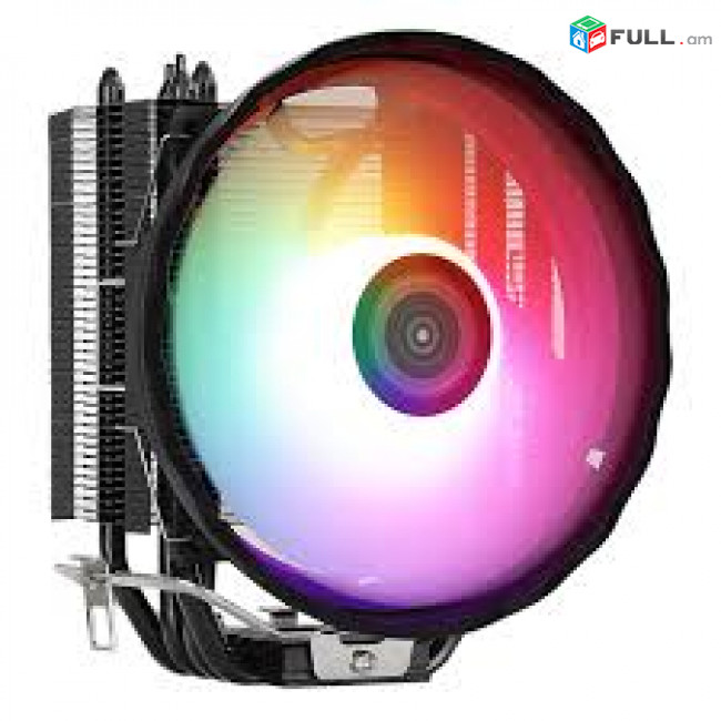 Кулер для процессора Aerocool RAVE 4 RGB fixed LED 120mm FAN PWM 4 heatpipes, 130W AMD INTEL universal ՆՈՐ