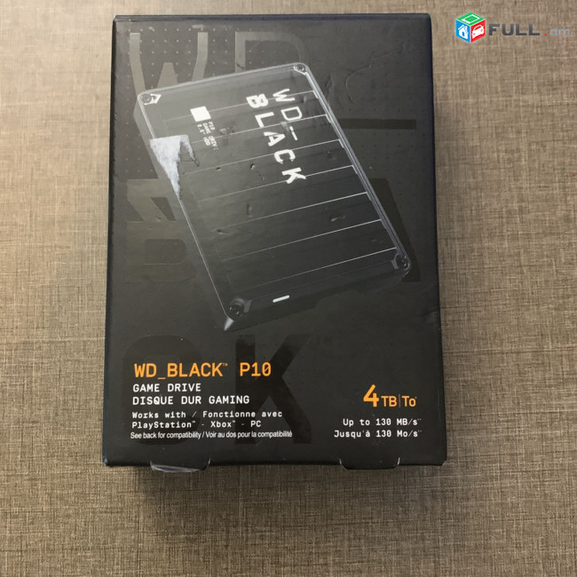 USB3 External HDD 4Tb WD BLACK P10 ВнешниЙ жесткий диск 4тб Նոր, երաշխիք