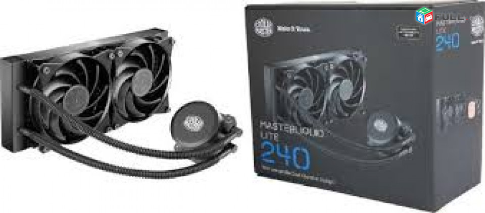 Система водяного охлаждения coolermaster masterliquid lite 2 amd intel 2 * 120mm fan cpu cooler նոր