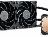 Система водяного охлаждения coolermaster masterliquid lite 2 amd intel 2 * 120mm fan cpu cooler նոր