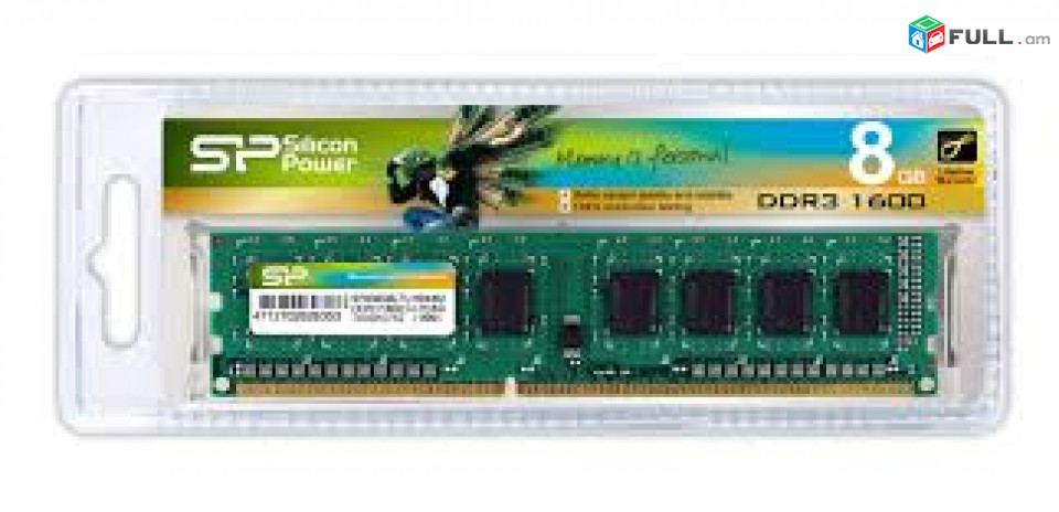 RAM 8gb Ddr3 1600Mhz SILICON POWER Memory նոր, երաշխիքով