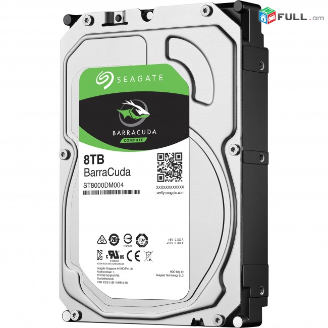 8 TB 8TB HDD Seagate Barracuda 256 mb cache 5400 rpm * new * նոր