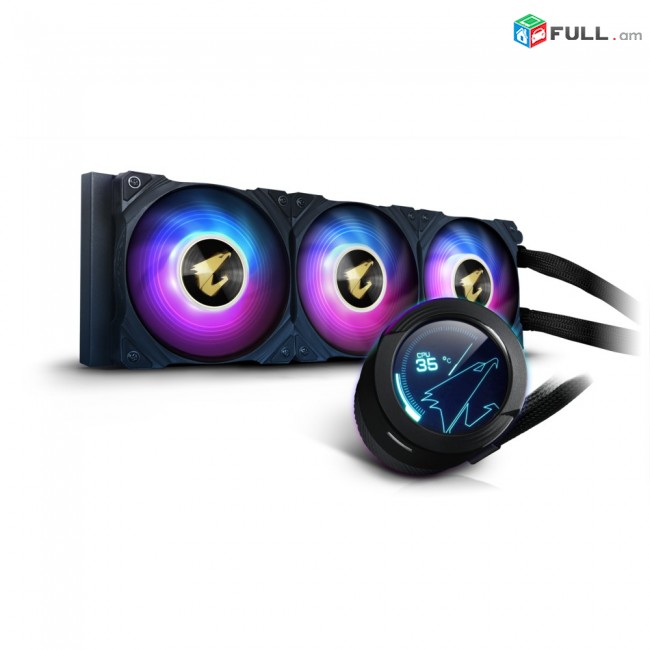 Gigabyte AORUS WATERFORCE X 360 AIO Liquid CPU Cooler, 360mm Radiator with 3X 120mm ARGB Fans