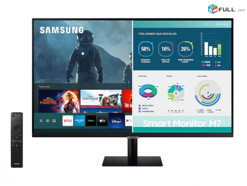 Samsung M7 43" 4K 60Hz smart monitor