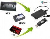 VHS to DVD hin video VHS / VHS-C / Hi8 / 8MM / Mini DV kaseti tvaynacum
