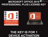 Microsoft Office 2019 Professional Plus License Key, 1 Device, 1 Time Activation