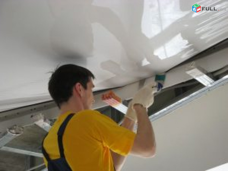 Առաստաղների Տեղադրում, Натяжные потолки, kaxovi patalok