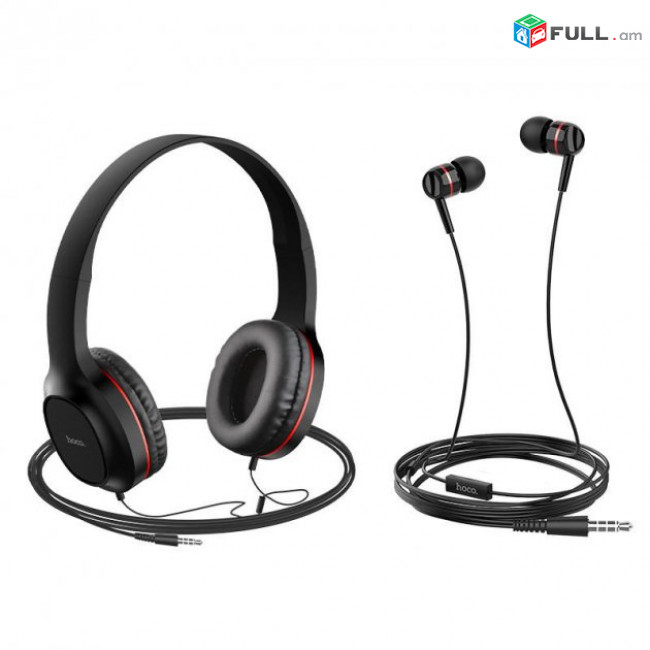 Hoco w24 two pack headphones, Օրիգինալ Hoco w24 ականջակալներ